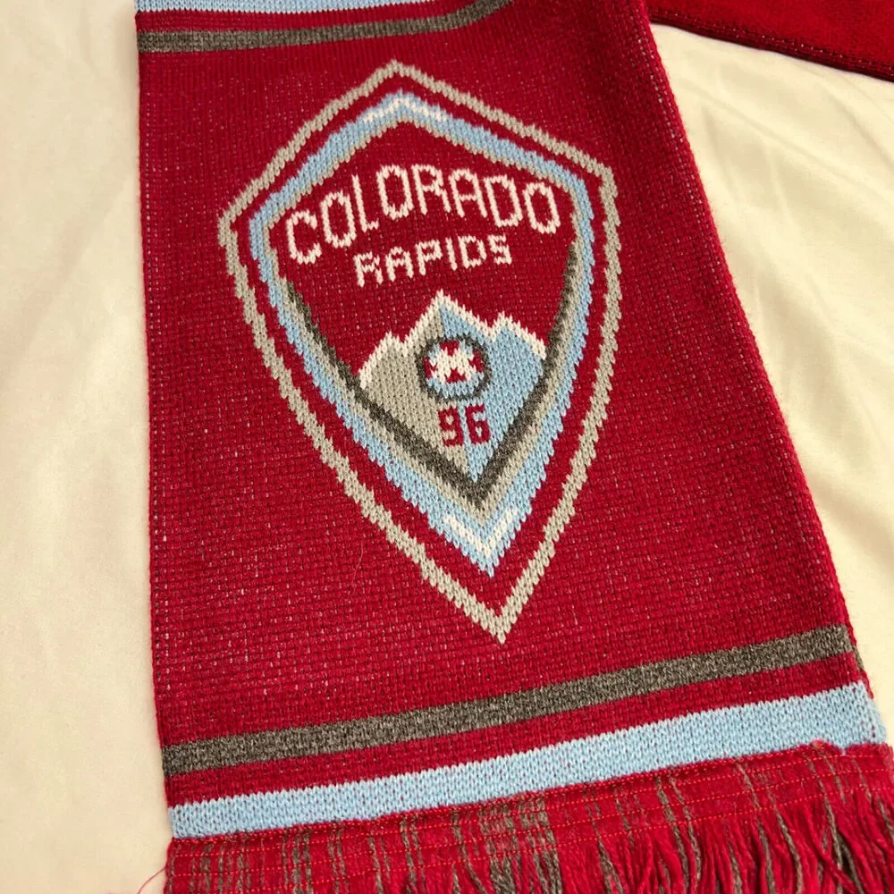 Ruffneck Colorado Rapids Pablo Mastroeni Red Scarf With Fringe MLS Soccer #25